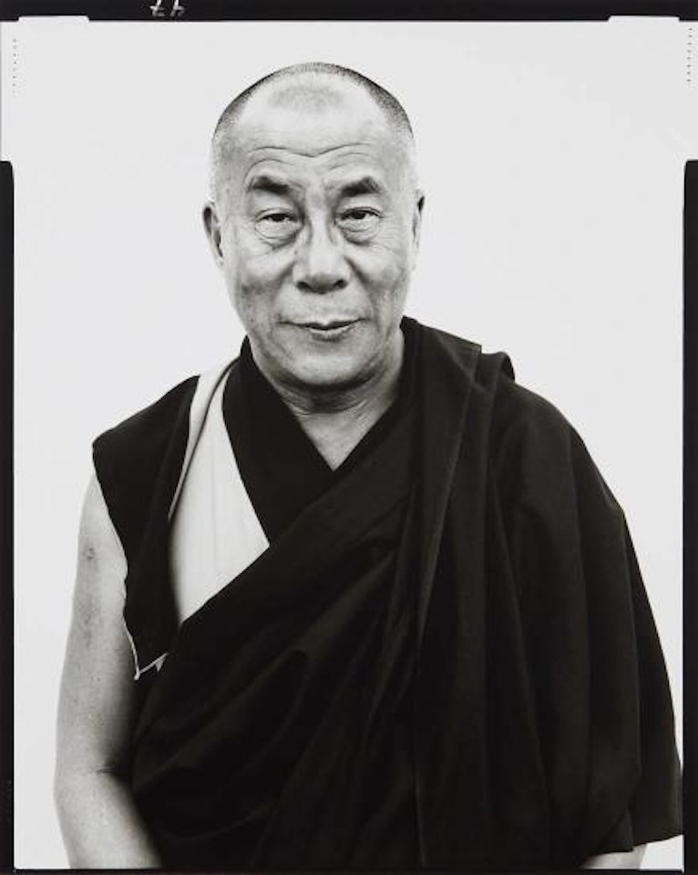 His Holiness The Dalai Lama, Kamataka, India, January, 1998 by Richard Avedon