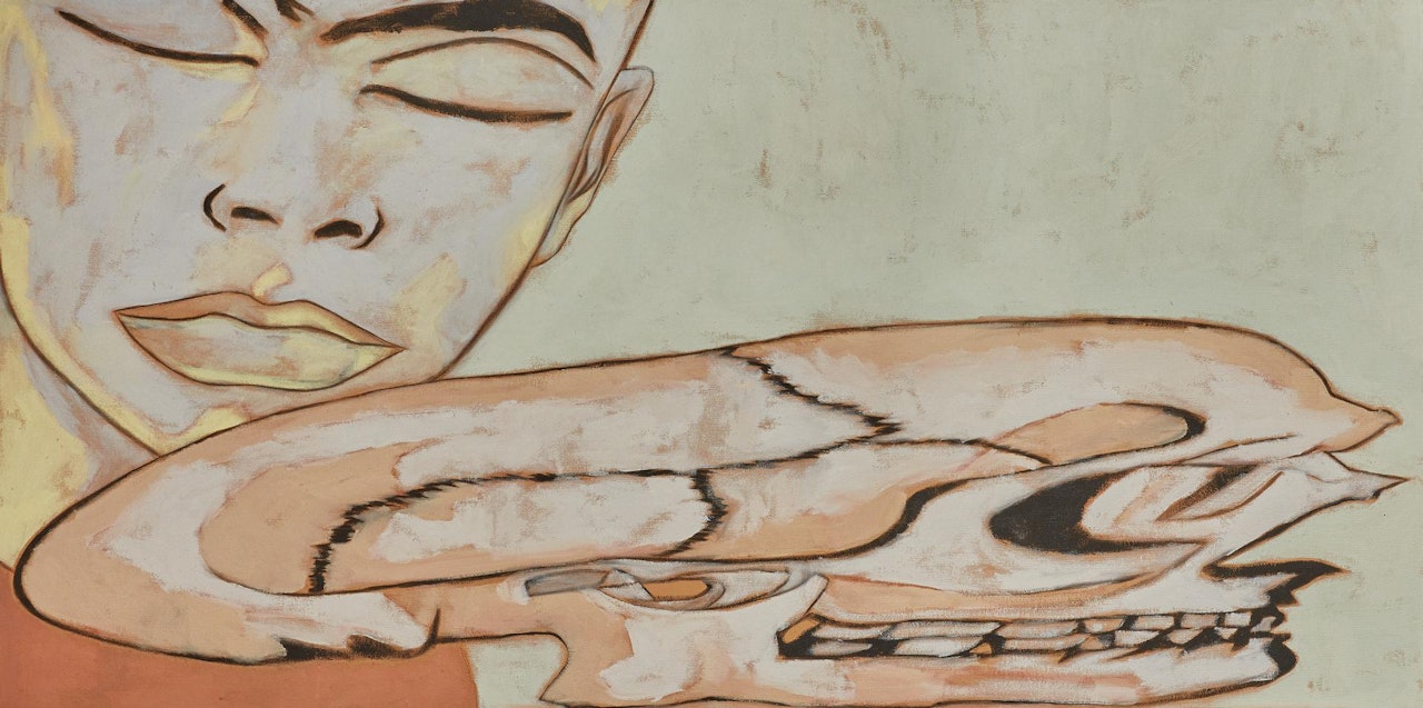 THE SKULL by Francesco Clemente