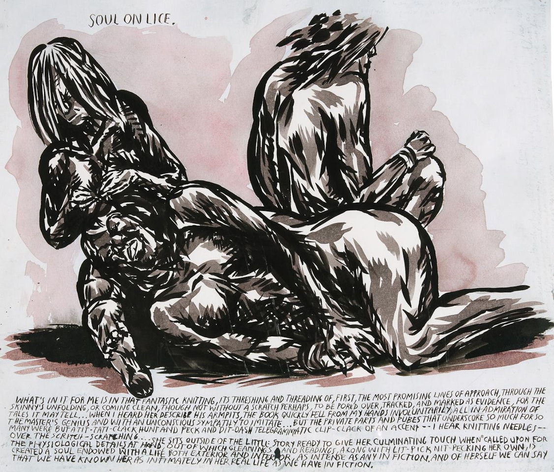 NO TITLE (SOUL ON LICE) by Raymond Pettibon