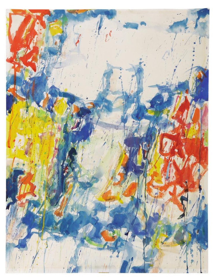 UNTITLED (BLUE AND WHITE) by Sam Francis