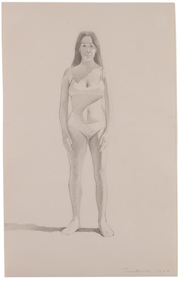 STANDING WOMAN  by Wayne Thiebaud