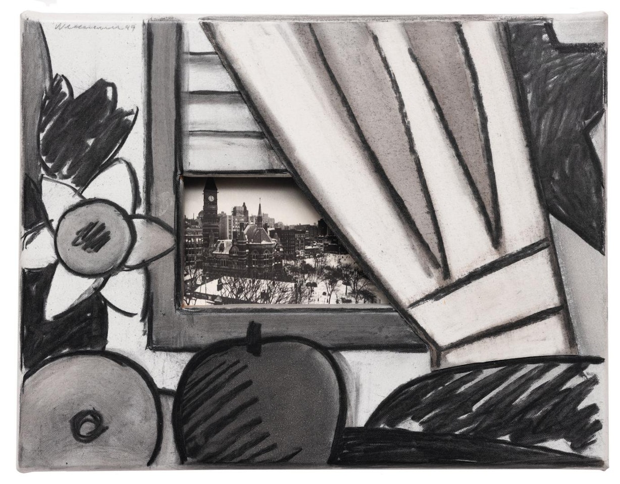 WINDOW FRAME FOR HABITAT by Tom Wesselmann