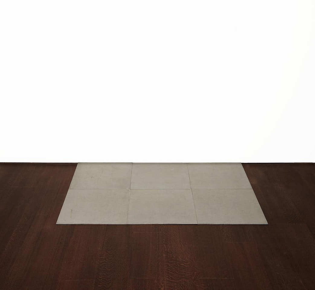 SIXTH ALUMINUM CARDINAL by Carl Andre