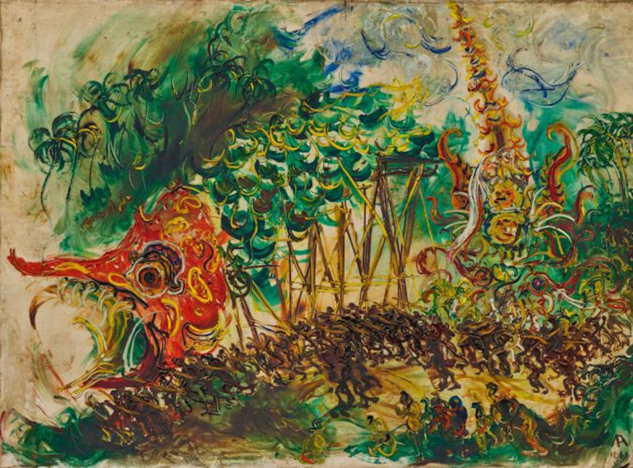 BALINESE CEREMONY by Affandi