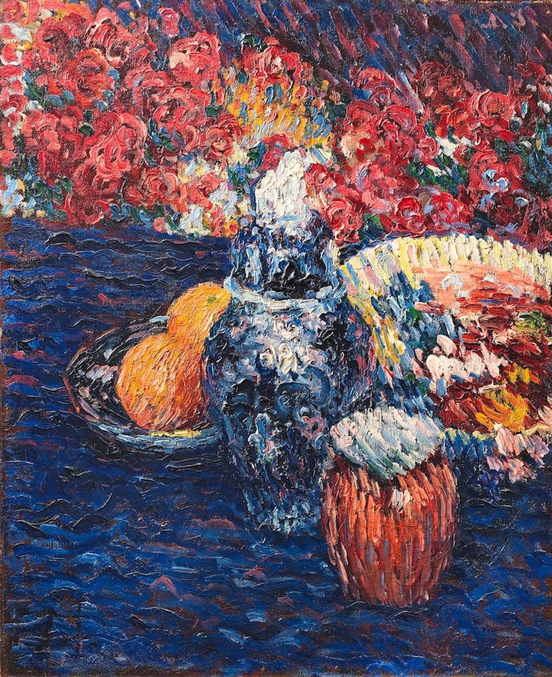 Stillleben mit Blumen und Früchten by Alexej von Jawlensky