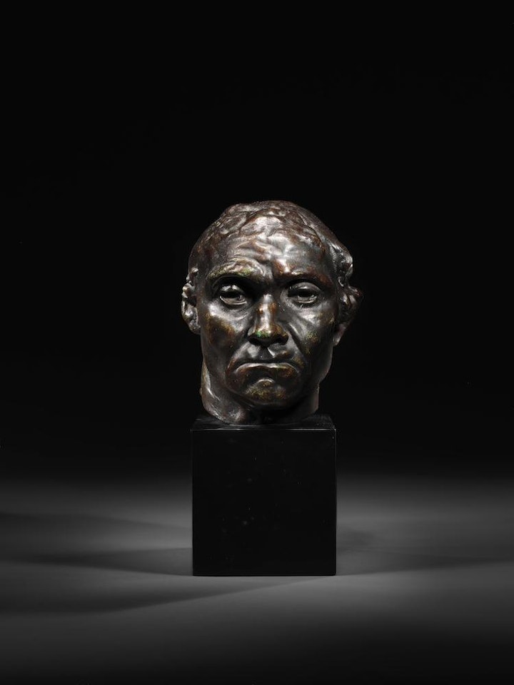 L'un des Bourgeois de Calais: Tête de Jean d'Aire, moyen modèle by Auguste Rodin