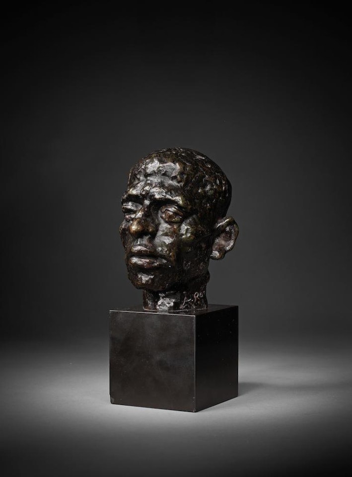 Tête d'homme à une seule oreille by Auguste Rodin