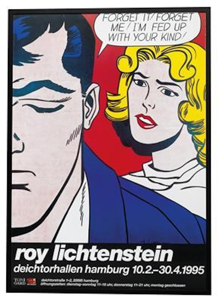 "Forget it. Forget me." by Roy Lichtenstein