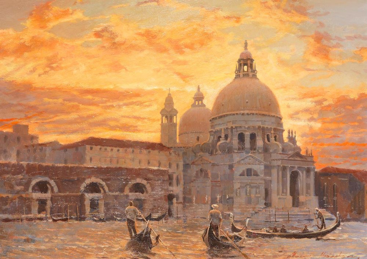 'Santa Maria della Salute al tramonto' by Russian School