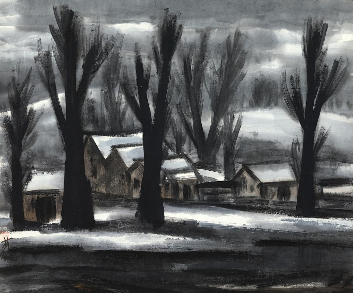 WINTER LANDSCAPE by Lin Fengmian