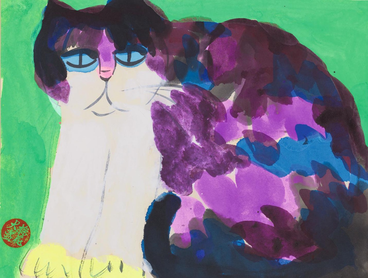 UNTITLED (CAT) by Walasse Ting