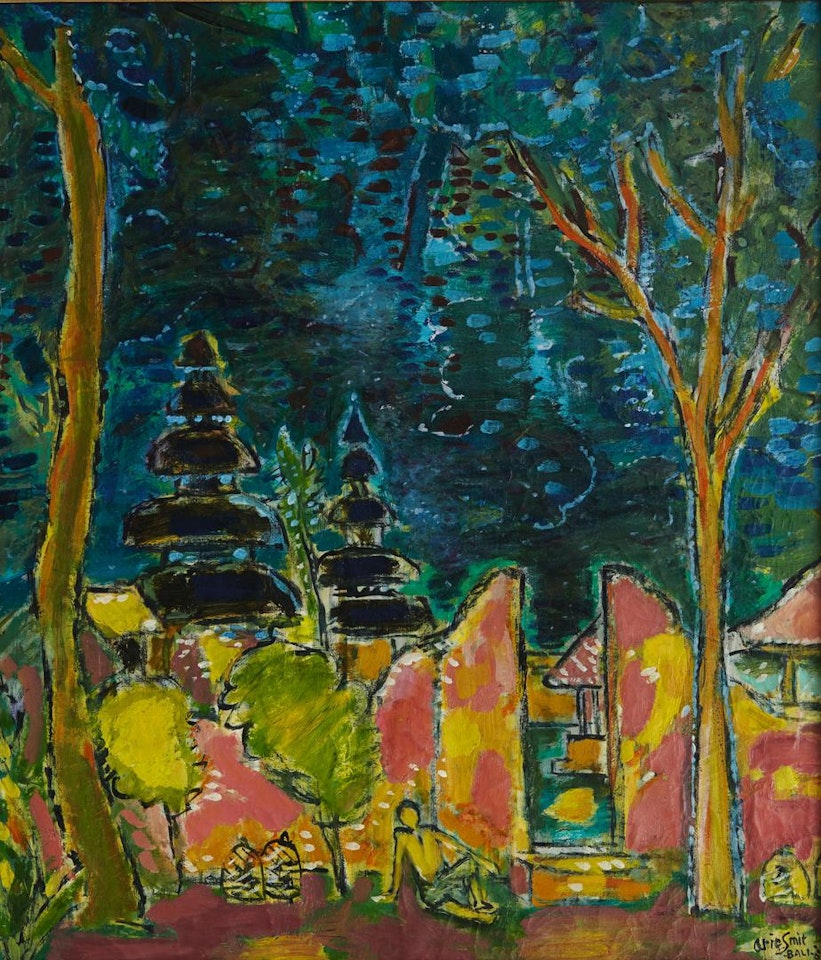 TEMPLE GATE IN UBUD by Arie Smit