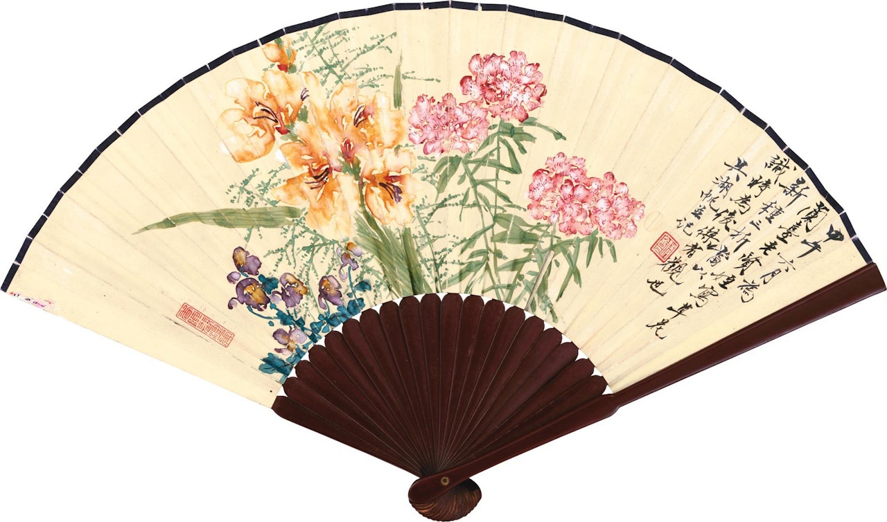FLOWERS; CALLIGRAPHY by Wu Hufan