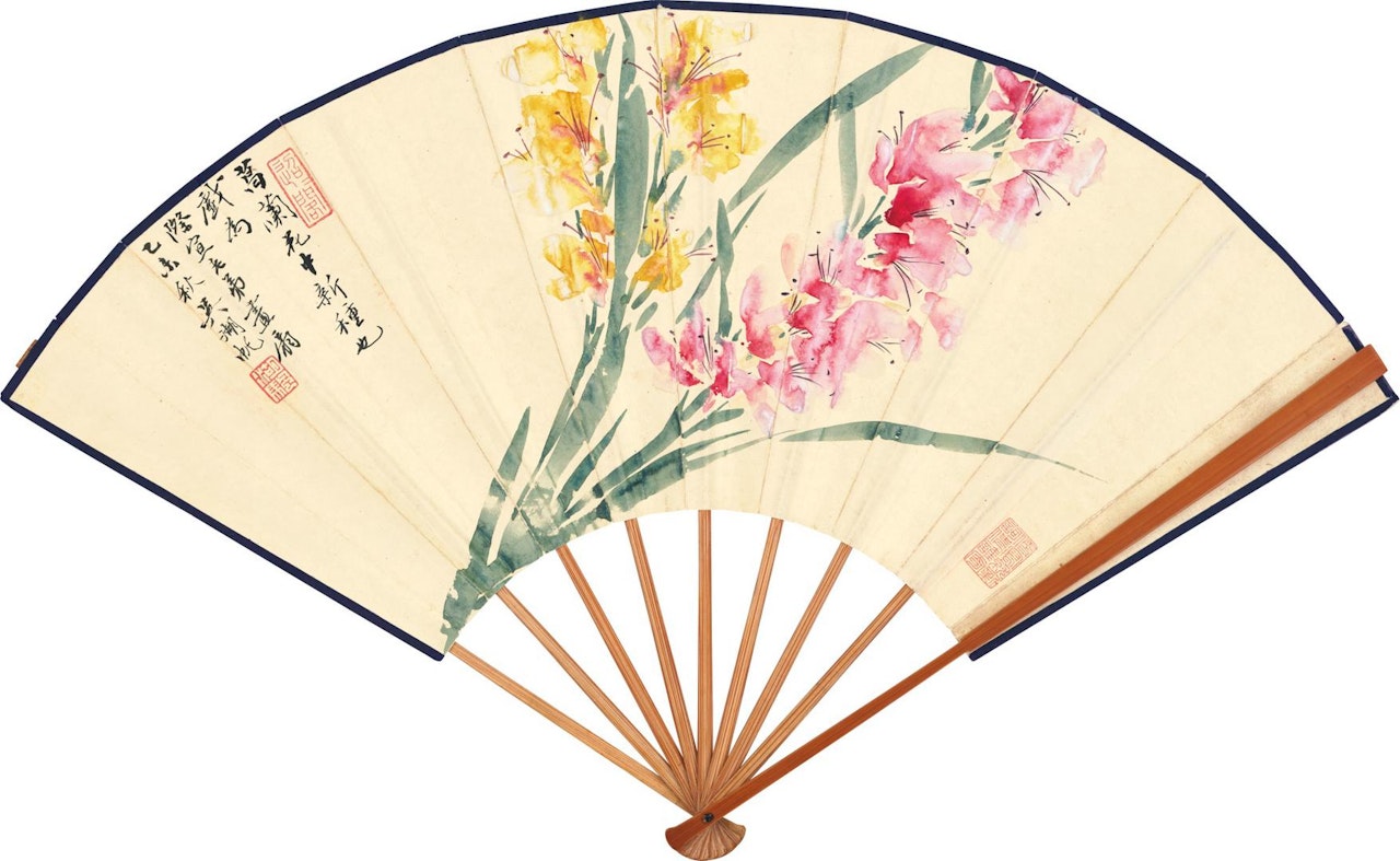 ORCHIDS; CALLIGRAPHY by Wu Hufan