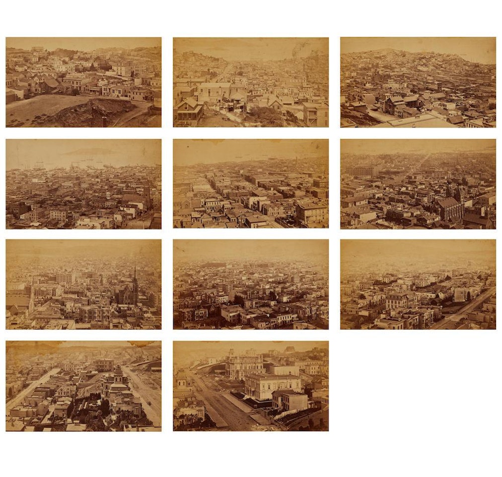 Panorama of San Francisco from California Street Hill by Eadweard Muybridge