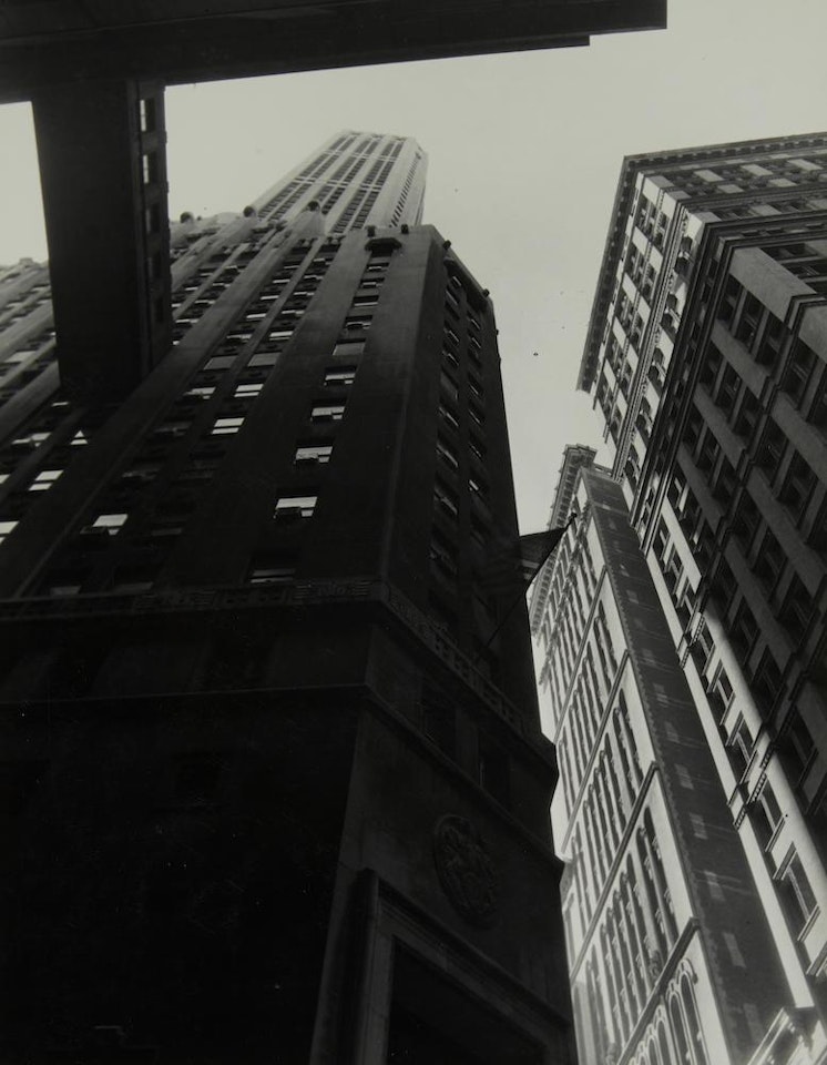 Stone and William Streets, New York City by Berenice Abbott