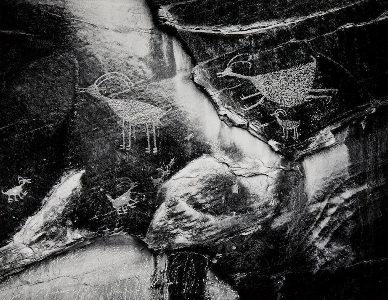 Petroglyphs, Monument Valley, Utah, from "Portfolio V", 1958 by Ansel Adams