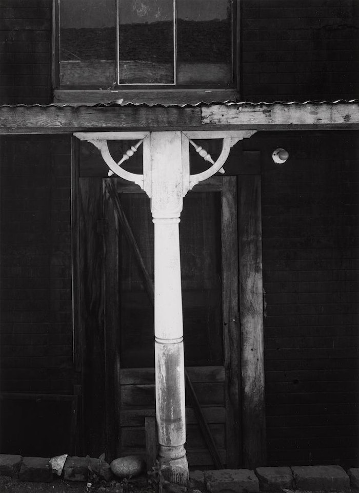 White Post and Spandrel, Columbia, California, from "Portfolio VI", 1953 by Ansel Adams