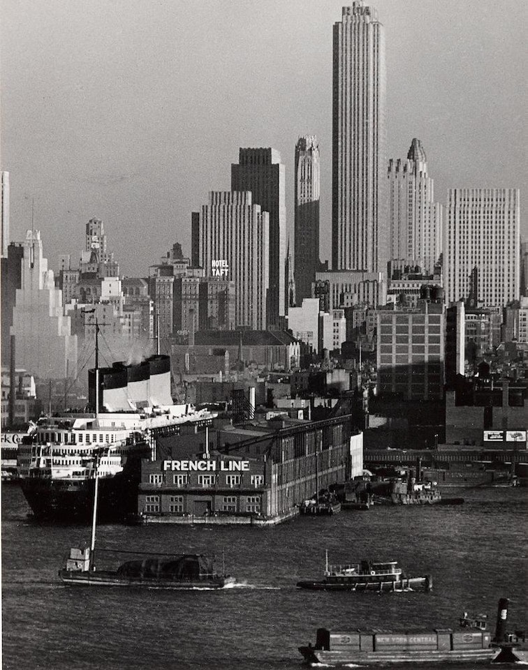 Manhattan Skyline II: From Weehawken, New Jersey by Berenice Abbott