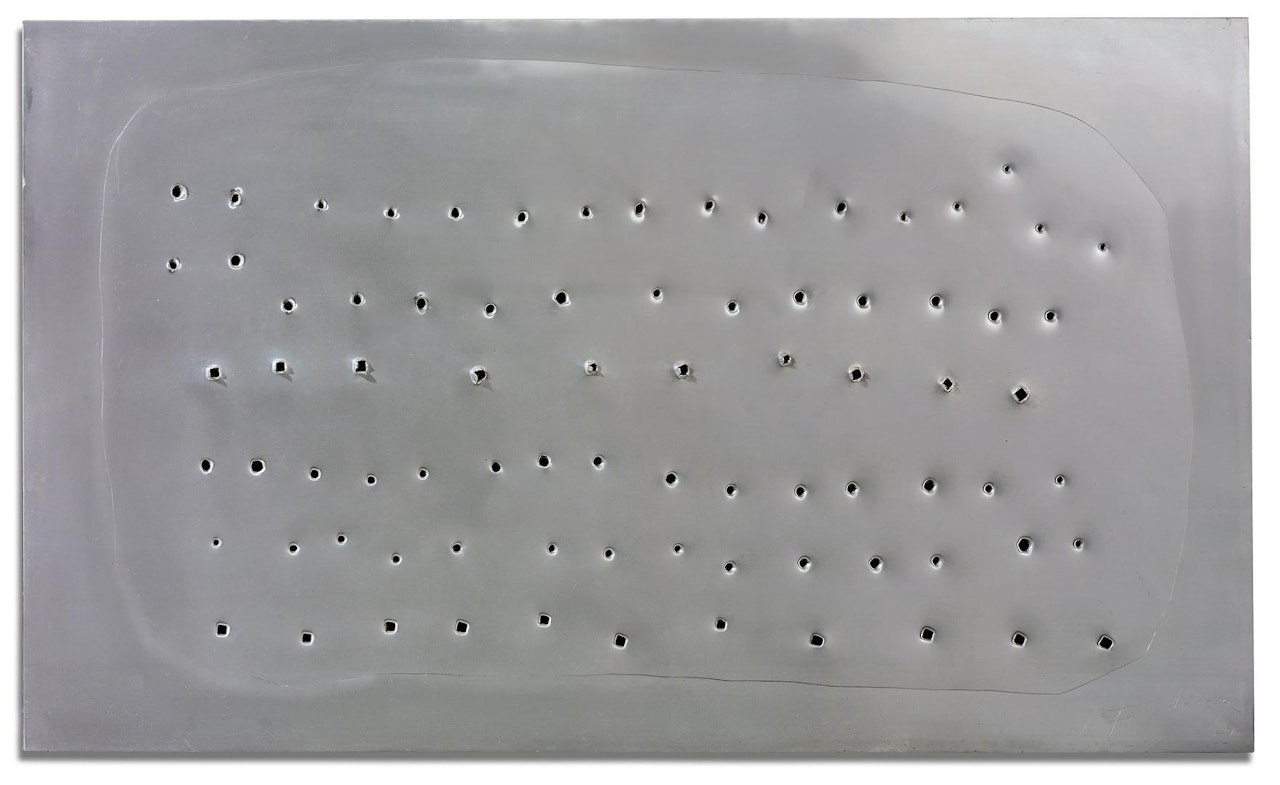 [Concetto spaziale] by Lucio Fontana
