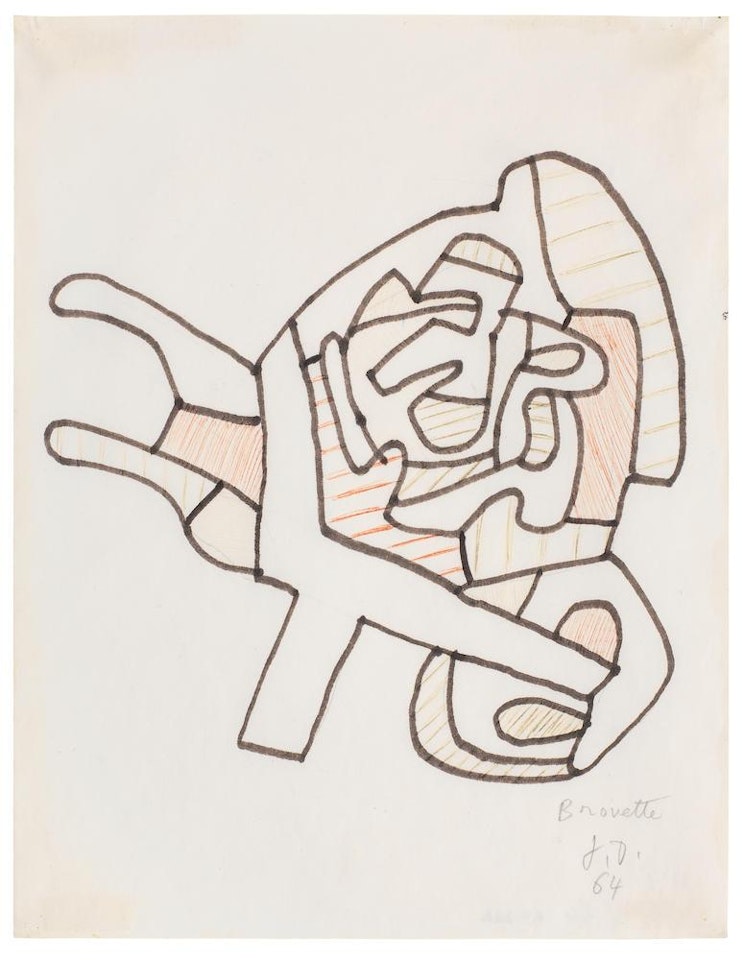 Brouette I (avec un chou) by Jean Dubuffet