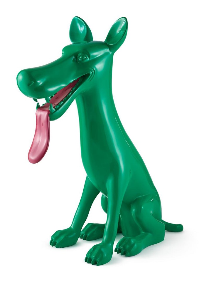 GREEN DOG by Zhou Chunya