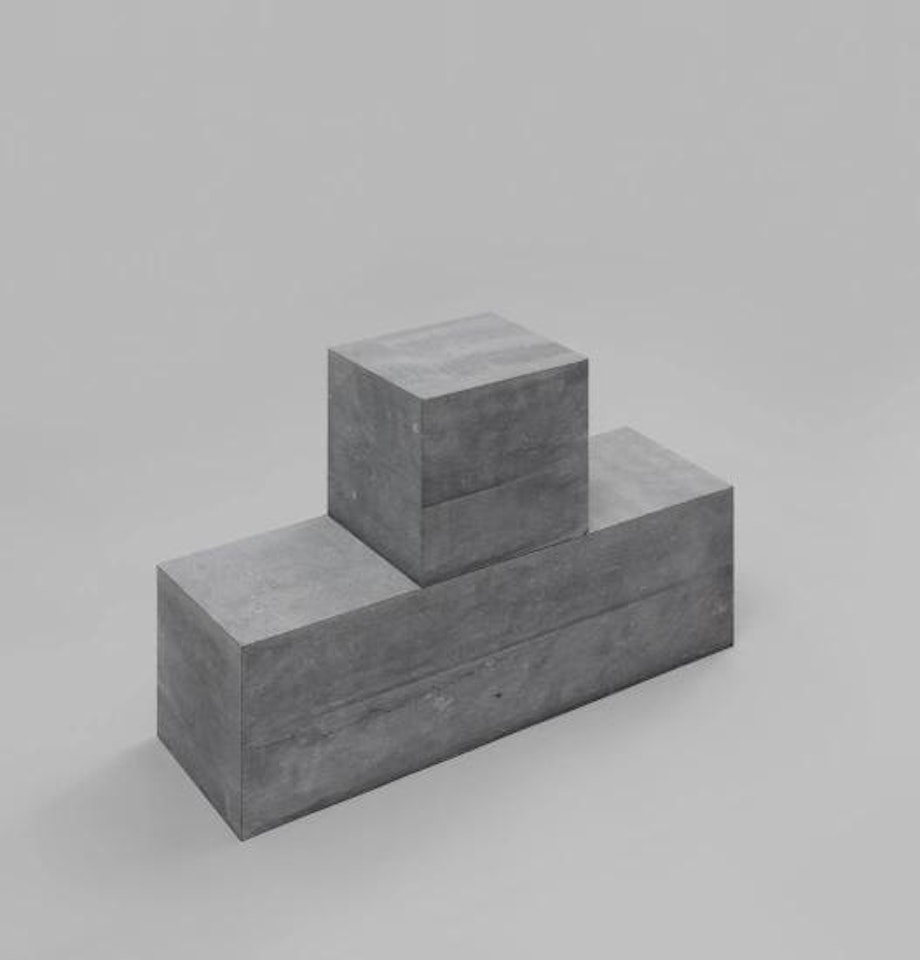 Cube on Block by Carl Andre