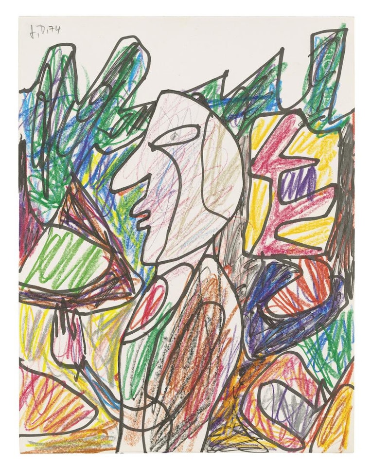 Paysage Avec Personnage (Landscape with Character) by Jean Dubuffet