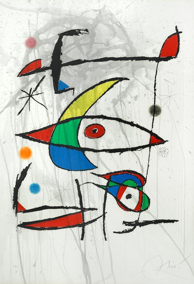L'Oeil de la Lune (D. 744) by Joan Miró