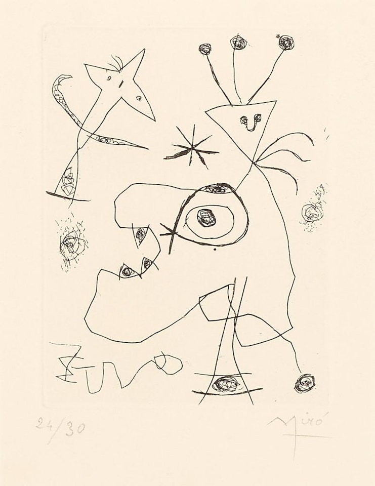 L'Aigrette (D. 105) by Joan Miró
