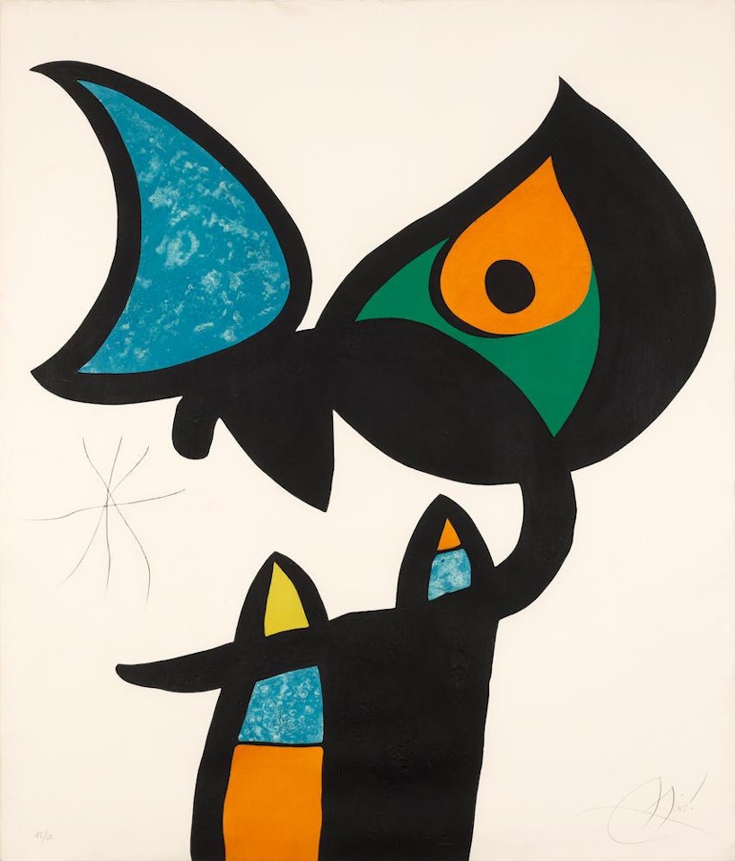 Plate VI, from Espriu - Miró (D. 874) by Joan Miró
