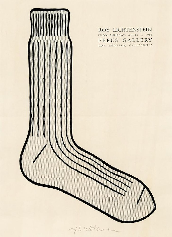 Sock Announcement (C. App. 2) by Roy Lichtenstein