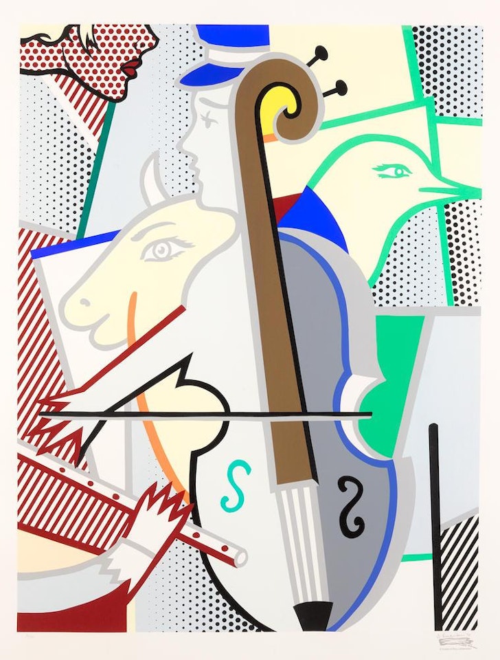 Cubist Cello (C. 311) by Roy Lichtenstein