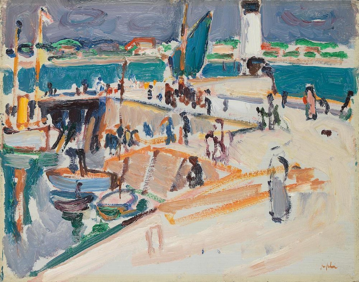 Royan harbour by Samuel John Peploe