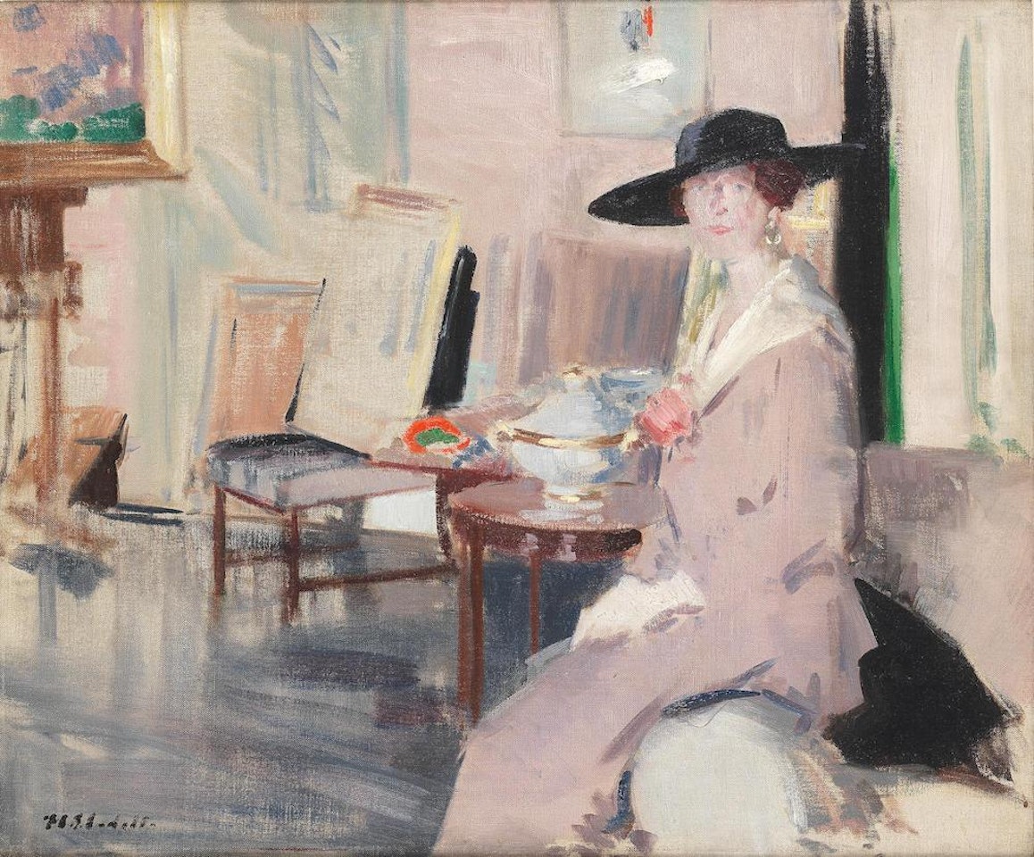 Miss Don Wauchope in the George Street studio by Francis Campbell Boileau Cadell