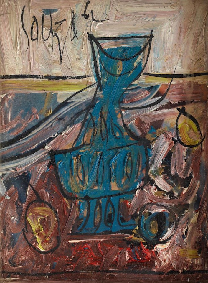 Blue Vase by Francis Newton Souza
