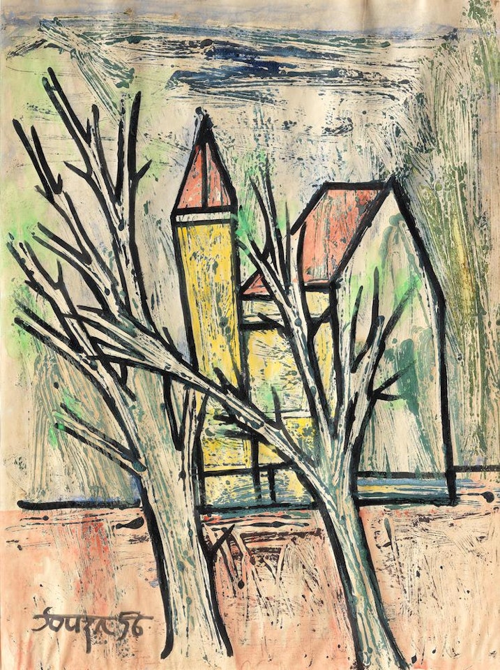 House Amongst Trees by Francis Newton Souza