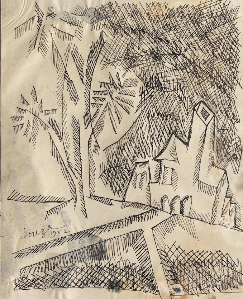 Landscape with House by Francis Newton Souza
