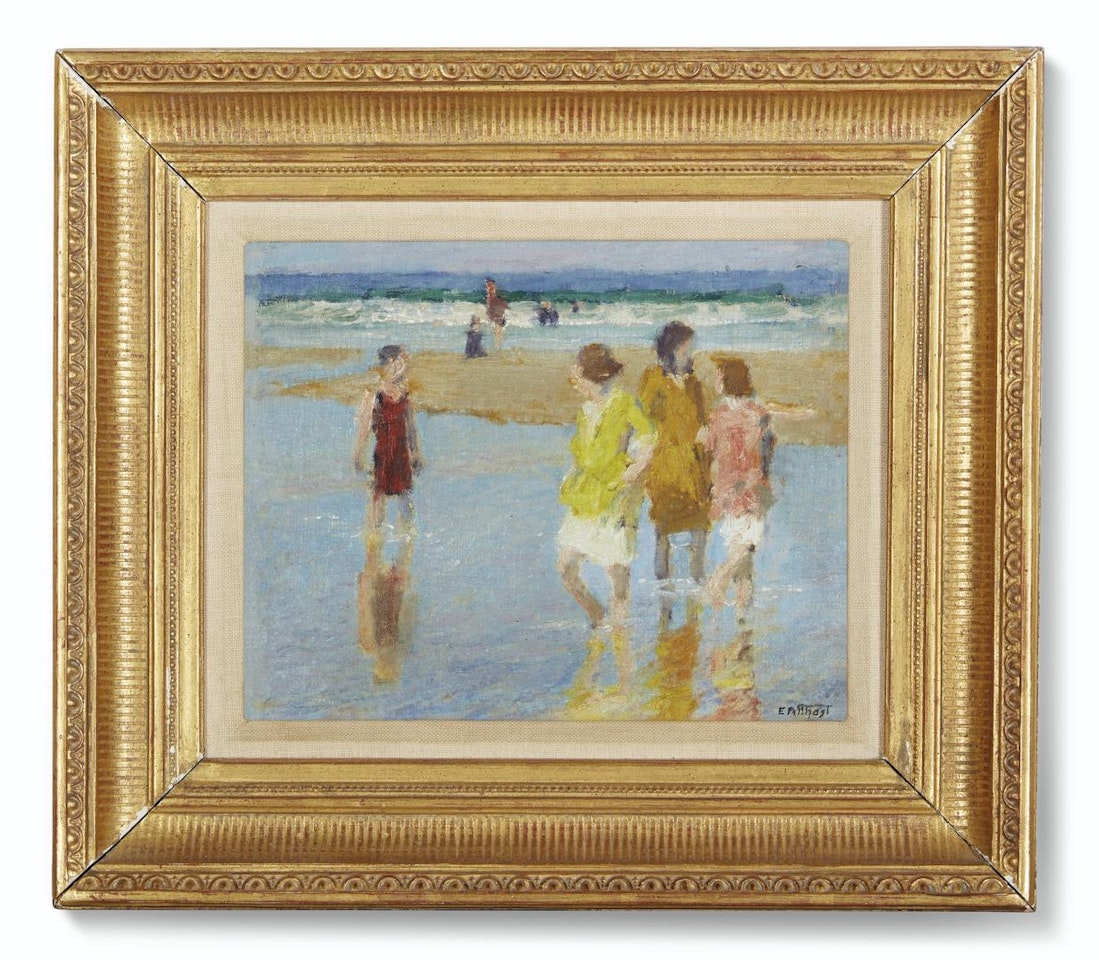 Children Wading by Edward Henry Potthast
