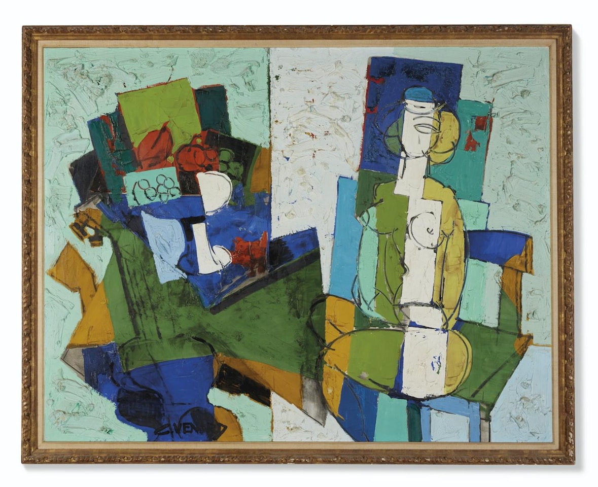 Femme et Nature Morte by Claude Venard