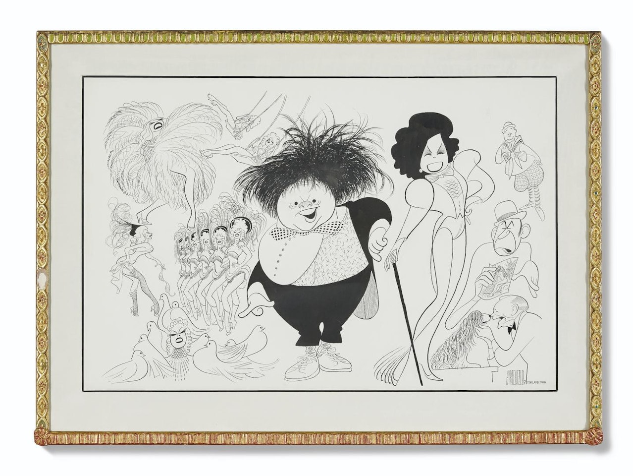 Sugar Babies by Al Hirschfeld