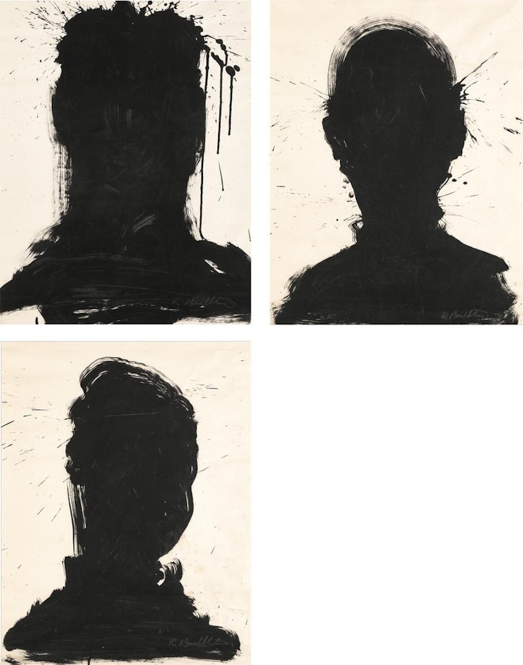 SHADOW HEAD PORTRAITS by Richard Hambleton