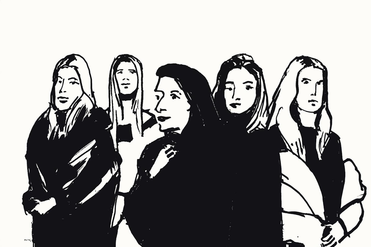 SHOPPING CROWD #3 by Alex Katz