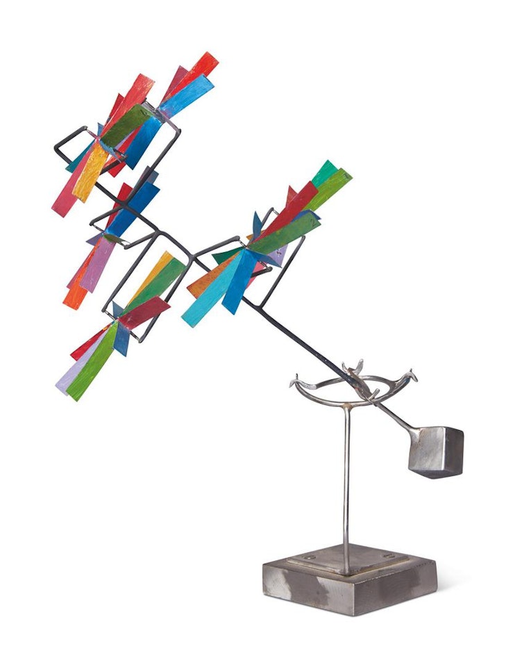 SIX ROTORS ONE CUBE by George Rickey