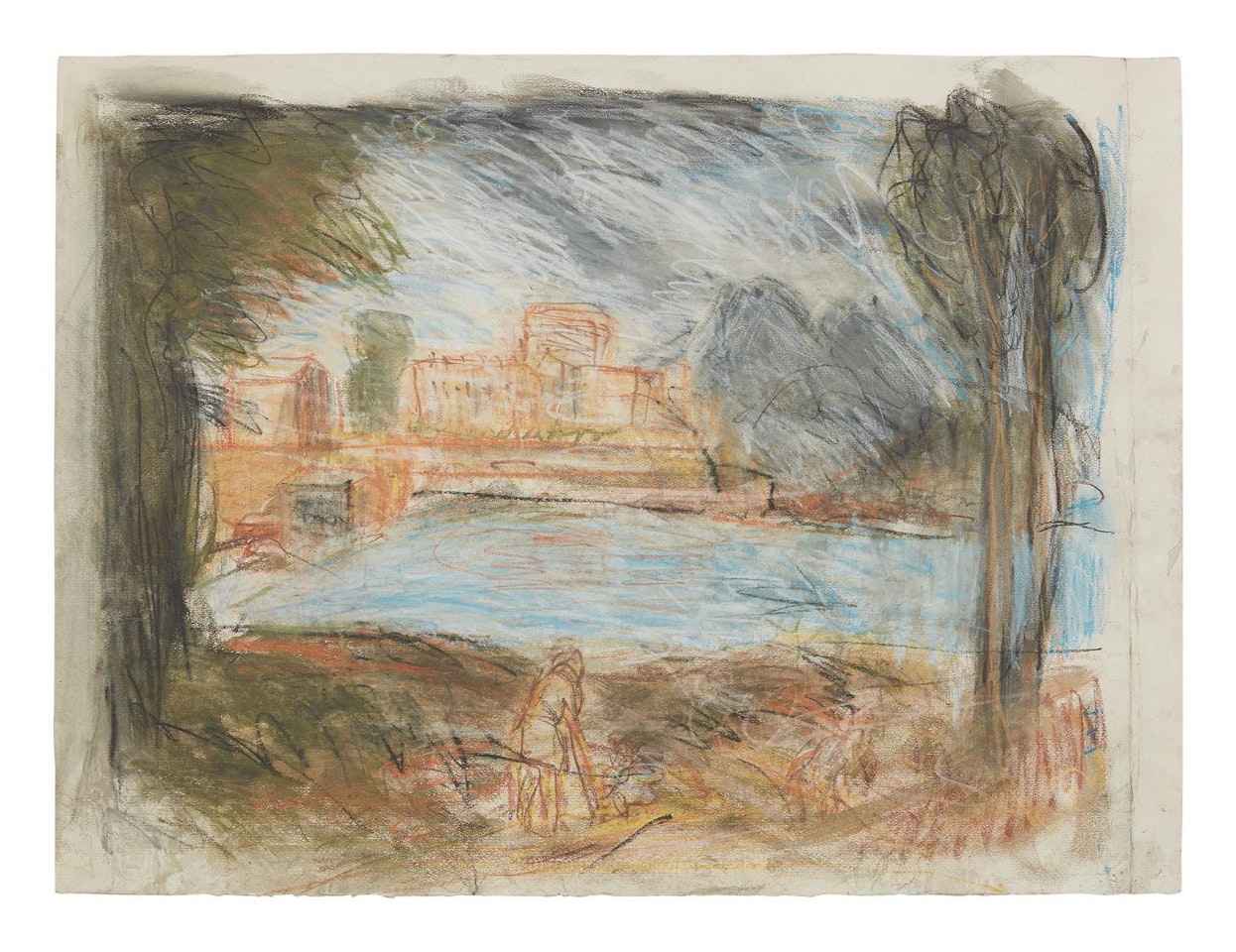 LANDSCAPE WITH CALM NO. 2 by Leon Kossoff