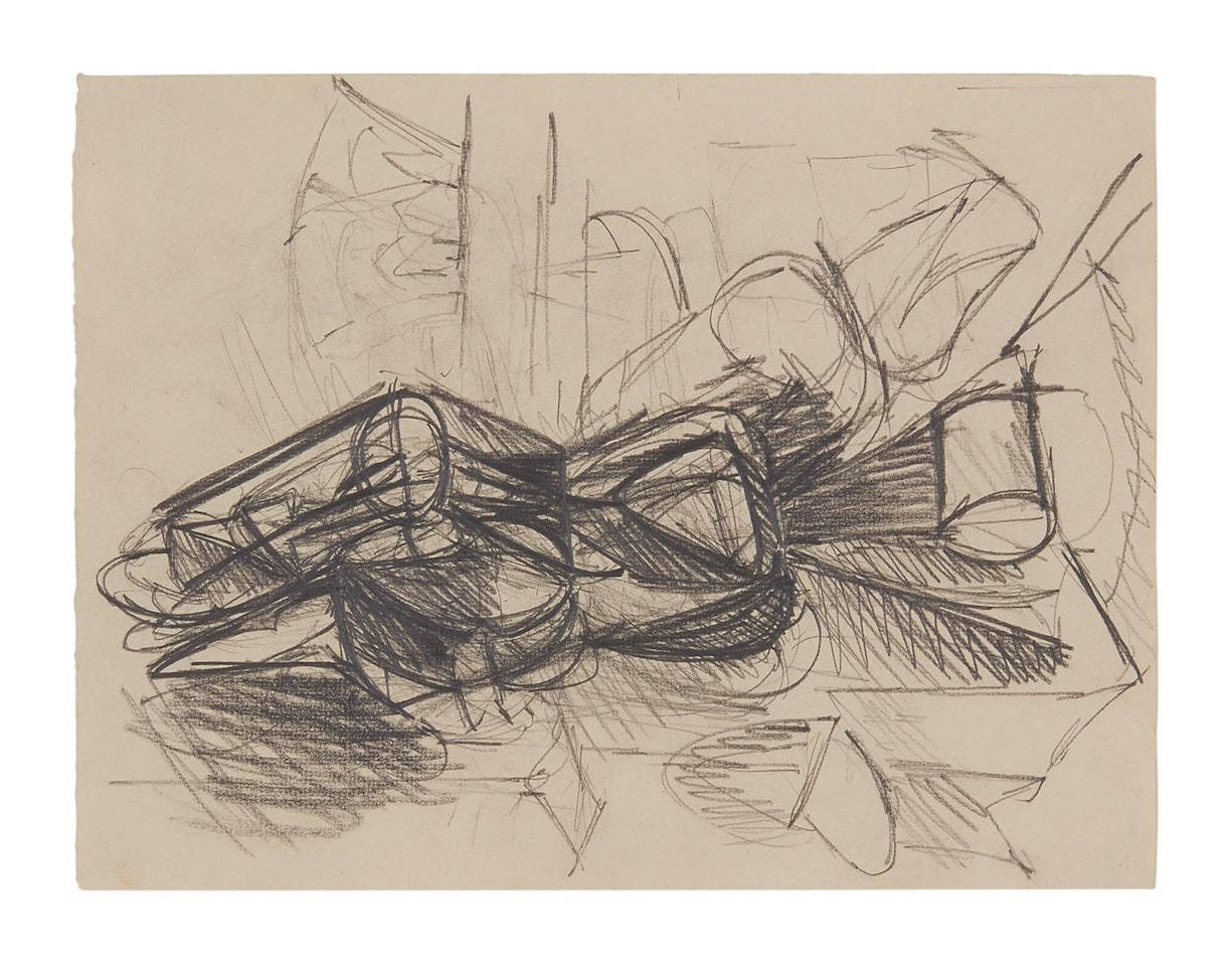 STUDY FOR AGONY by Arshile Gorky