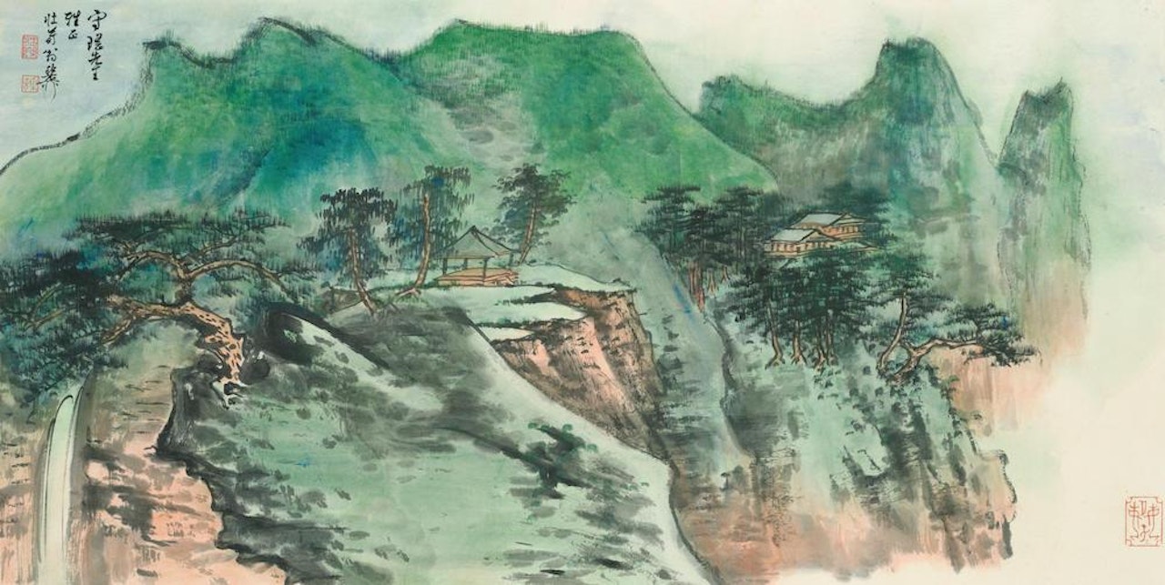 The Luxuriant Spring Mountains by Xie Zhiliu