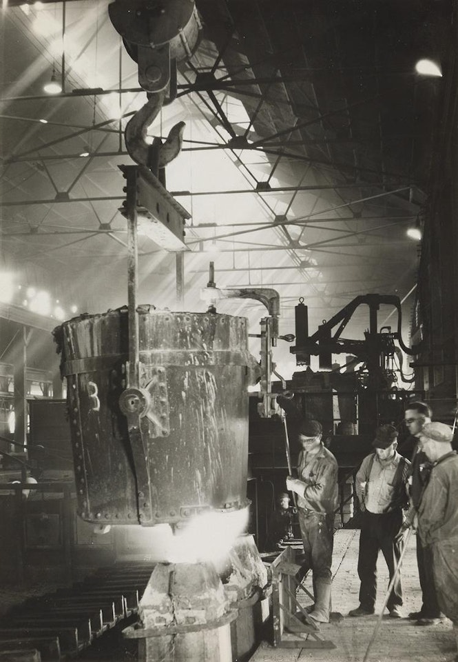 Pouring Ingots, Ludlum Steel Co. by Margaret Bourke-White