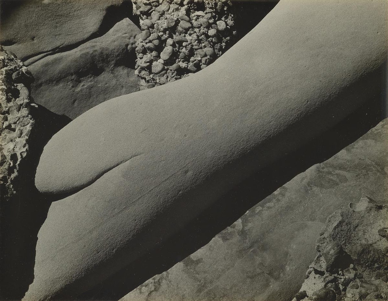Eroded Rock, Point Lobos by Edward Weston
