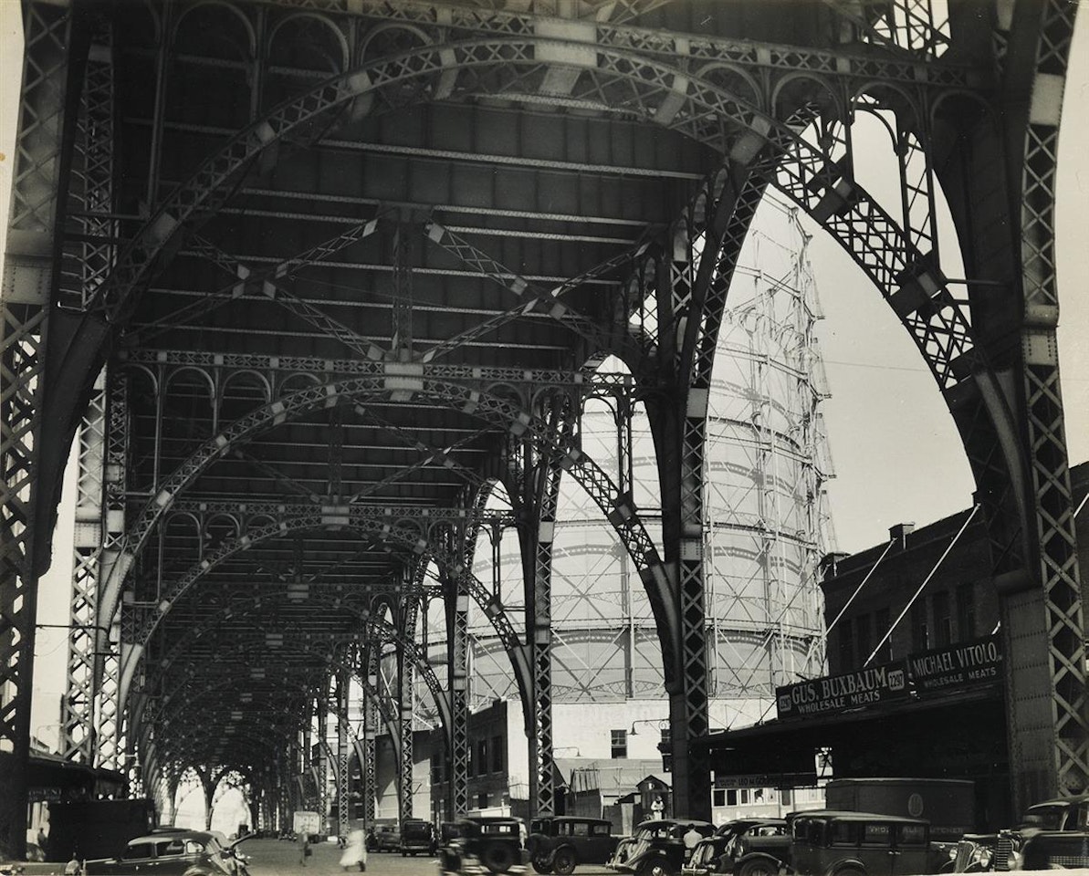 Under Riverside Drive Viaduct (145 Street And 12th Avenue) by Berenice Abbott